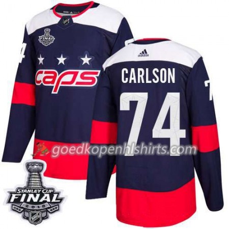 Washington Capitals John Carlson 74 2018 Stanley Cup Final Patch Adidas Stadium Series Authentic Shirt - Mannen